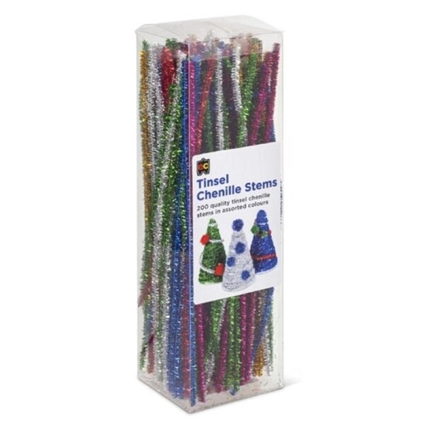 Chenille Stemps Tinsel 30cm Pack of 200