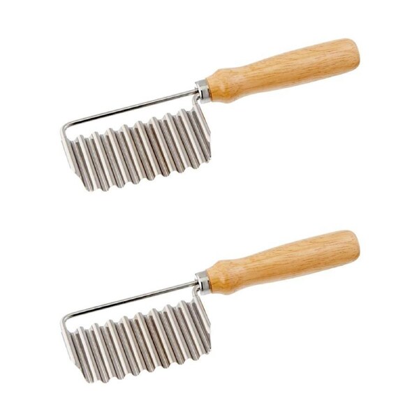 2x Cuisena Crinkle Cutter Stainless Steel