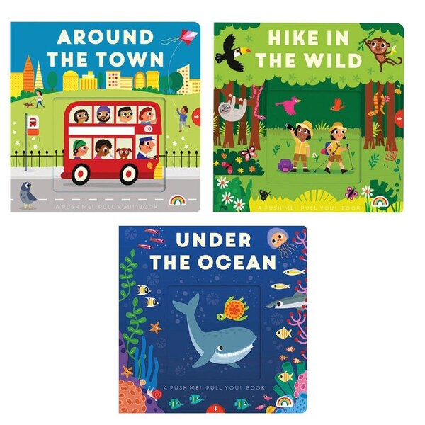 3pc Set - Really Decent Books Push Me, Pull You 1y+ Kids's Activity Books