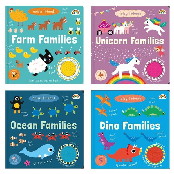 4pc Set - Really Decent Books Noisy Friends 3y+ Kids's Interactive Books