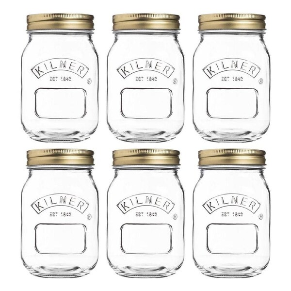 Kilner Set of 6 Genuine Preserve Jar - 500ml
