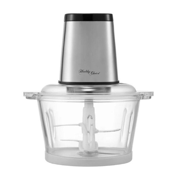 Healthy Choice Stainless Steel Chopper With Glass Bowl - 2kg/300W