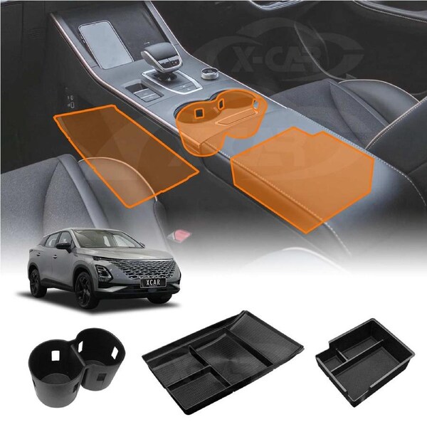 Centre Console Organizer Tray for Chery OMODA 5 2023-2025 Armrest Storage Box Cup Holder Car Accessories