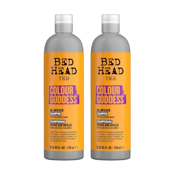 2 x TIGI Bed Head Colour Goddess Shampoo 750mL