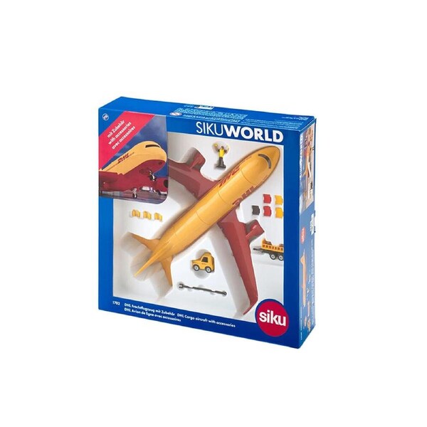 Siku DHL Cargo Aircraft With Accessories Model Kids Toy Set