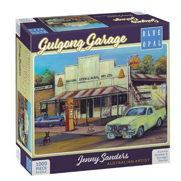 1000pc Blue Opal Gulgong Garage Wooden Deluxe Jenny Sanders Jigsaw Puzzle