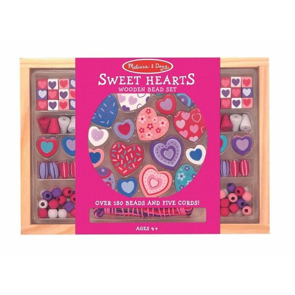 Melissa & Doug Sweet Hearts Bead Set Childrens Toy DIY Crafting Kit 4y+