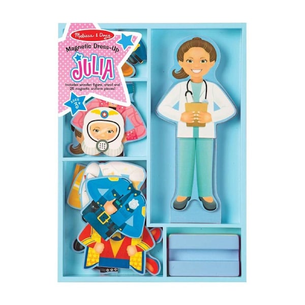 Melissa & Doug Julia Magnetic Dress-Up Pretend Play Kids Toy Set 3y+