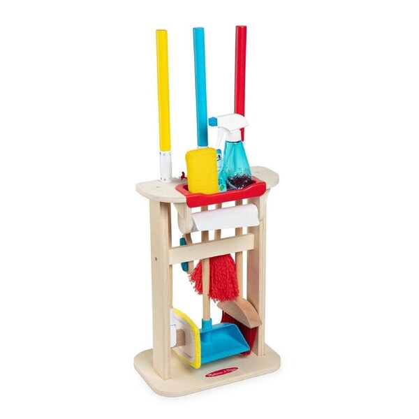 Melissa & Doug Deluxe Sparkle and Shine Cleaning Pretend Play Kids Toy Set 3y+