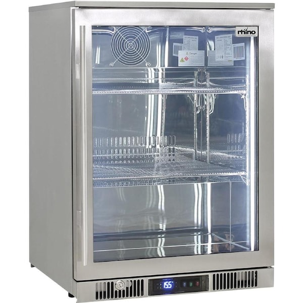 Outdoor Rhino ENVY 1 Door Bar Fridge Coldest Beer 43 C+ Alfresco 316 Stainless