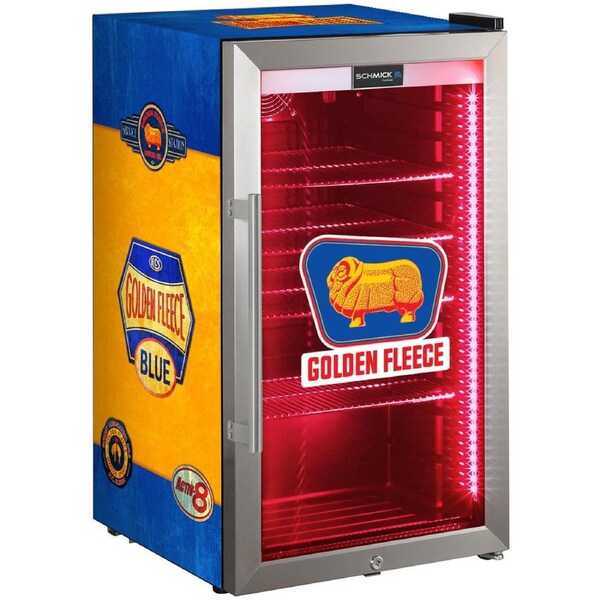 Golden Fleece Schmick Vintage Fuel Pump Triple Glazed Fridge LED Strip Lights