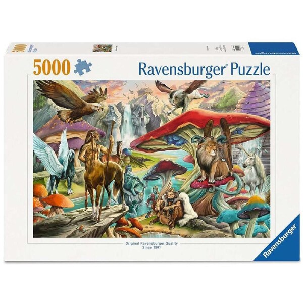 5000pc Ravensburger Mushrooms And More Puzzle Wooden Premium Quality Jigsaw