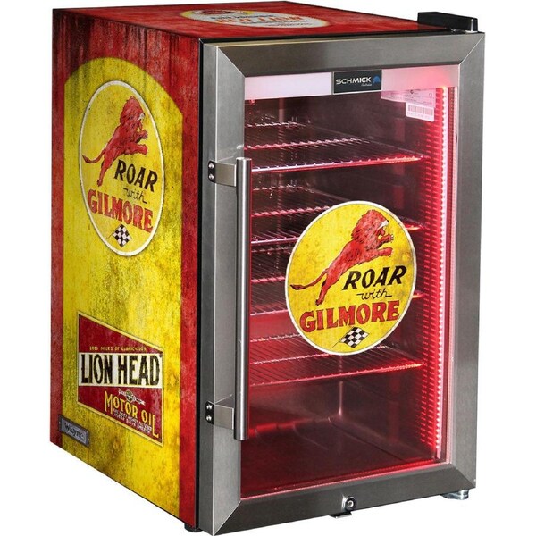 Gilmore Vintage Fuel Pump Branded Bar Fridge, Great gift idea!