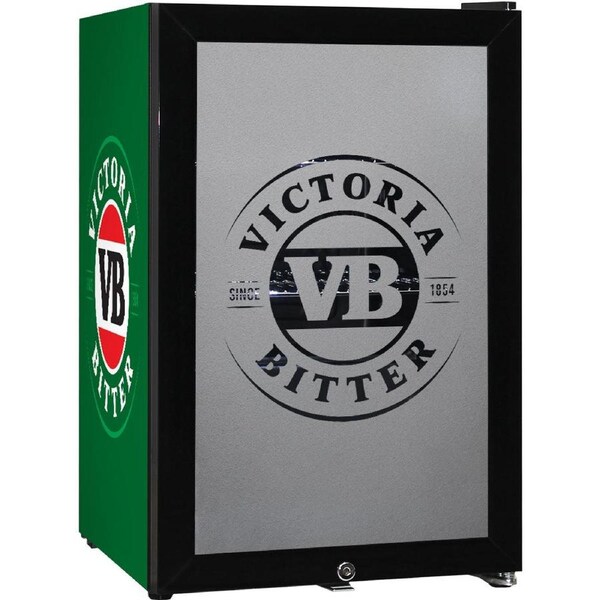 VB Branded Glass Door Bar Fridge With Cool Frosted Door Logo