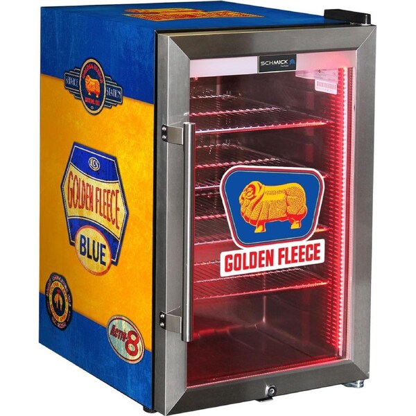 Golden Fleece Vintage Fuel Pump Branded Bar Fridge, Great gift idea!