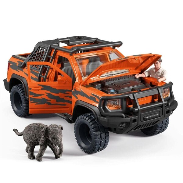 Schleich Jungle Off-Road Adventure Vinyl Figure Toy 30.5x13.2x17.5cm 3y+