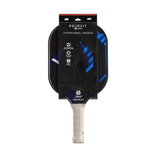 ONIX PickleBall Paddle Recruit V3 Black/Blue Polypropylene core