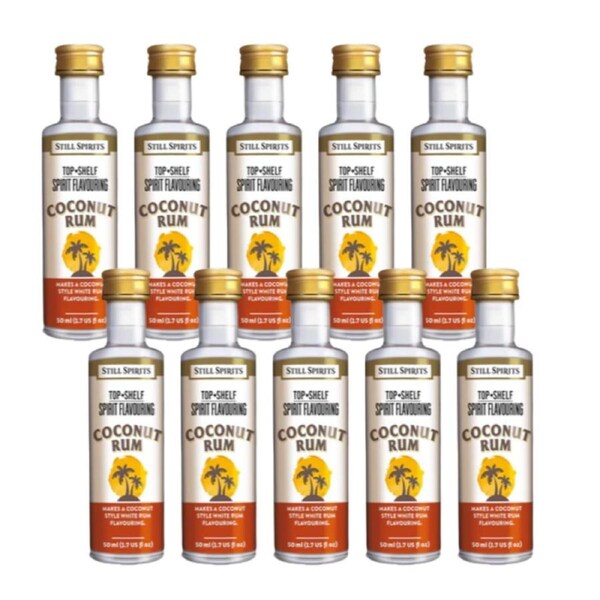 Still Spirits Top Shelf Coconut Rum Essence 10 PK Home Brew Distilling