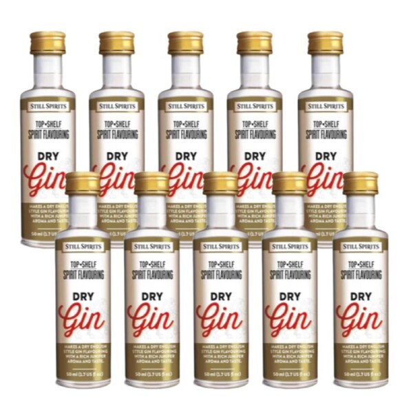 Still Spirits Top Shelf Dry Gin Essence 10 PK Home Brew Distilling
