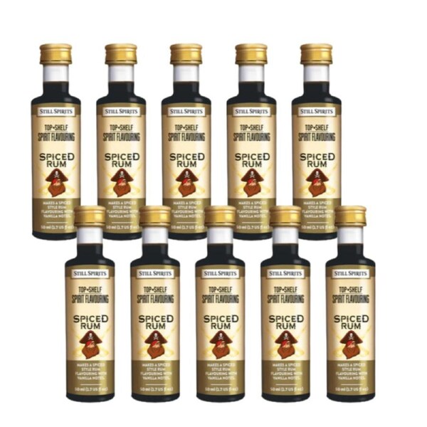 Still Spirits Top Shelf Spiced Rum Essence 10 PK Home Brew Distilling