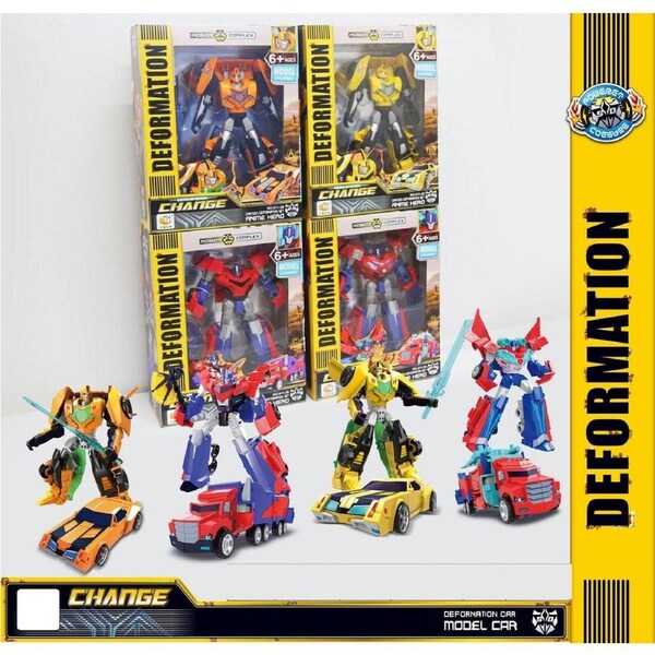 Transformable Robot Classic Large Assorted Red/Yellow/Orange Pick Randomly