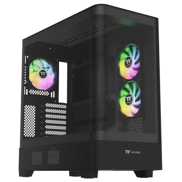 Thermaltake View 290 Curved TG ARGB Mid Tower ATX Case - Black (CA-11G-00M1WN-00)