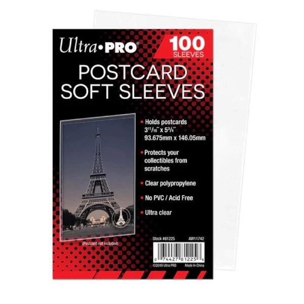 Ultra Pro: 3-11/16 X 5-3/4 Postcard Sleeves