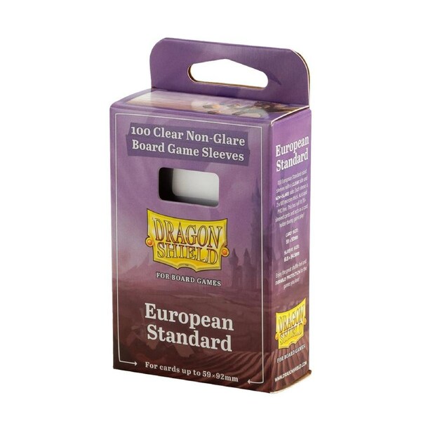 Dragon Shield: Board Game Sleeves Clear Non-Glare European Standard