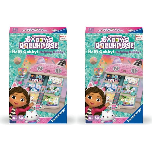2PK Ravensburger Gabby's Dollhouse Bring Along Kids Toy Family Game 3y+