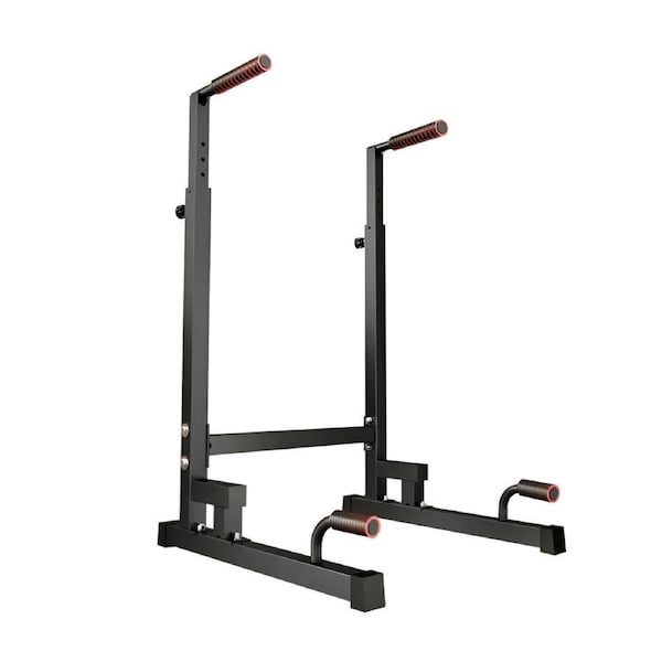 fitnessLAB Dip Stand Heavy Duty Dip Station Adjustable Dip Parallette Push Bar