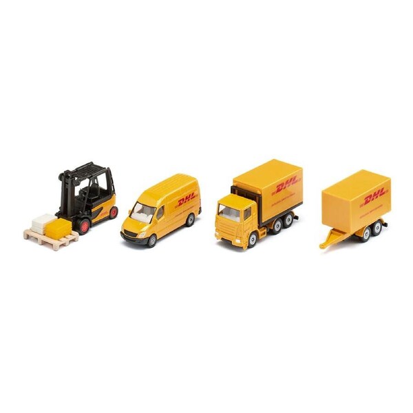 Siku DHL Logistics Delivery Set With Truck Diecast Model Toy