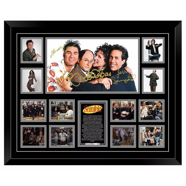 SEINFELD Signed Limited Edition Photo Memorabilia Wooden Frame
