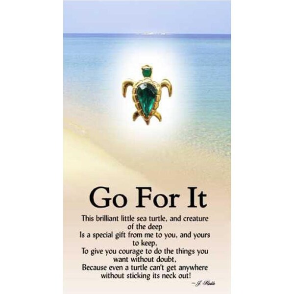 Thoughtful Little Angel Card Go For It 7037 and Angel Pin with Austrian Crystals