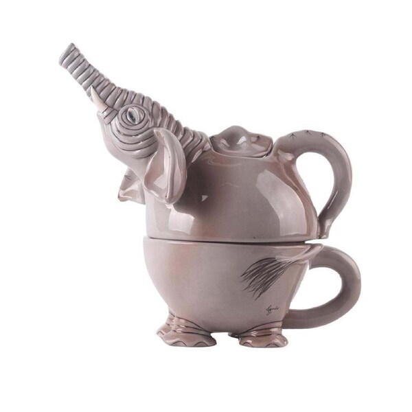 Blue Sky Collectable Novelty Kitchen Elephant Tea For One