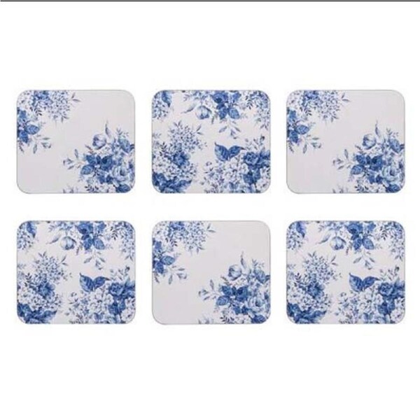 Ashdene Kitchen Cork Backed Drink Coasters Provincial Garden Set 6
