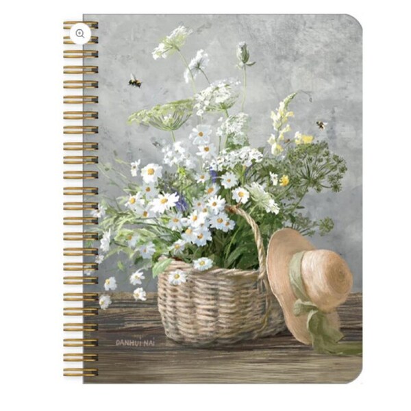 Legacy Spiral Note Book Daisy Basket Writing Medium Notebook