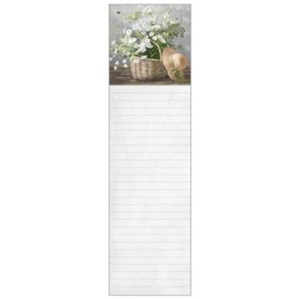 Legacy List Pad Daisy Basket Ruled Tear Off Pages Magnetic