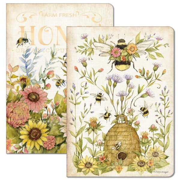 Lang 2 Pack Journals Lined 60 Pages Spring Bees Books