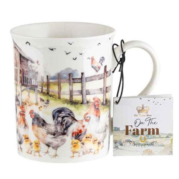 Coffee or Tea Cup On the Farm Chickens Single Mug 310ml