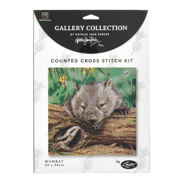 Gallery Collection Wombat Cross X Stitch Kit by Natalie Jane Parker