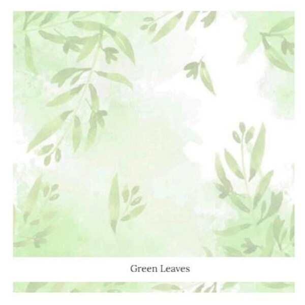 DMC Cross X Stitch Aida Cloth Green Leaves 14ct Size 38x45cm