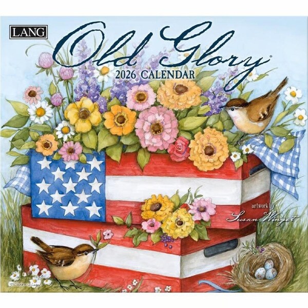 Lang 2026 Calendar Old Glory Calender Fits Wall Frame