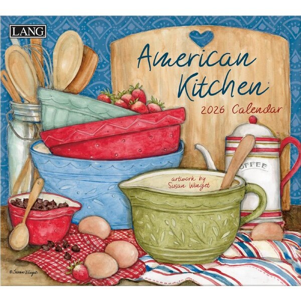 Lang 2026 Calendar American Kitchen Calender Fits Wall Frame