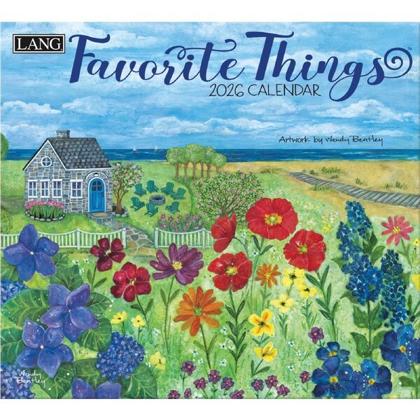 Lang 2026 Calendar Favorite Things Calender Fits Wall Frame