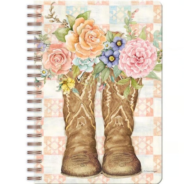 Lang Spiral Journal Rosewood Ranch Linen Embossed 240 Pages