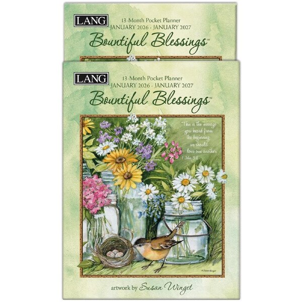 Lang 2026 13 Month Pocket Planner Bountiful Blessings Diary