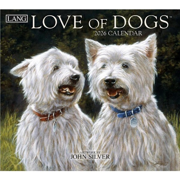 Lang 2026 Calendar Love of Dogs Calender Fits Wall Frame