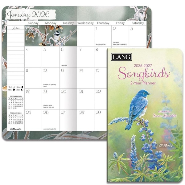 Lang 2026-2027 2 Year Pocket Planner Songbirds Diary