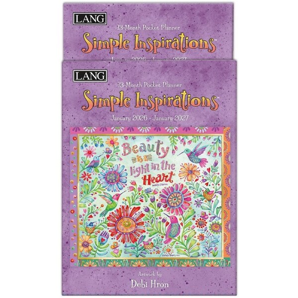 Lang 2026 13 Month Pocket Planner Simple Inspirations Diary