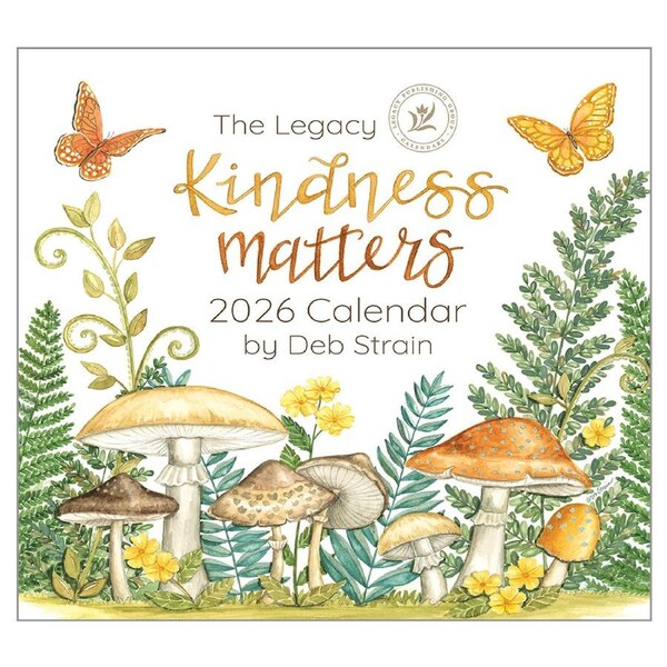 Legacy 2026 Calendar Kindness Matters Calender Fits Wall Frame